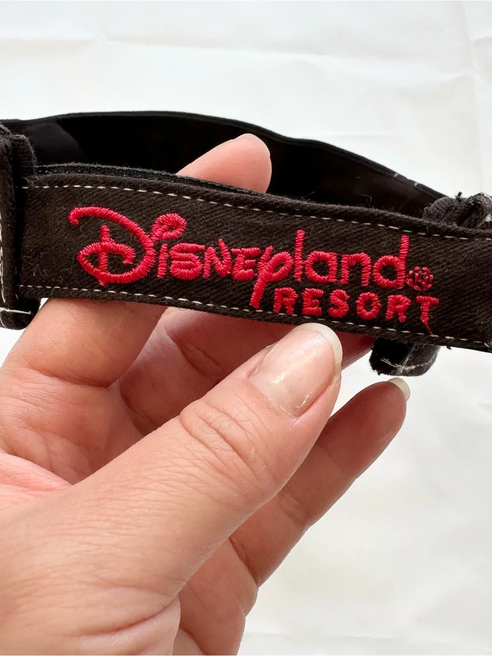 Disney Grumpy ‘bad attitude’ black and red visor hat